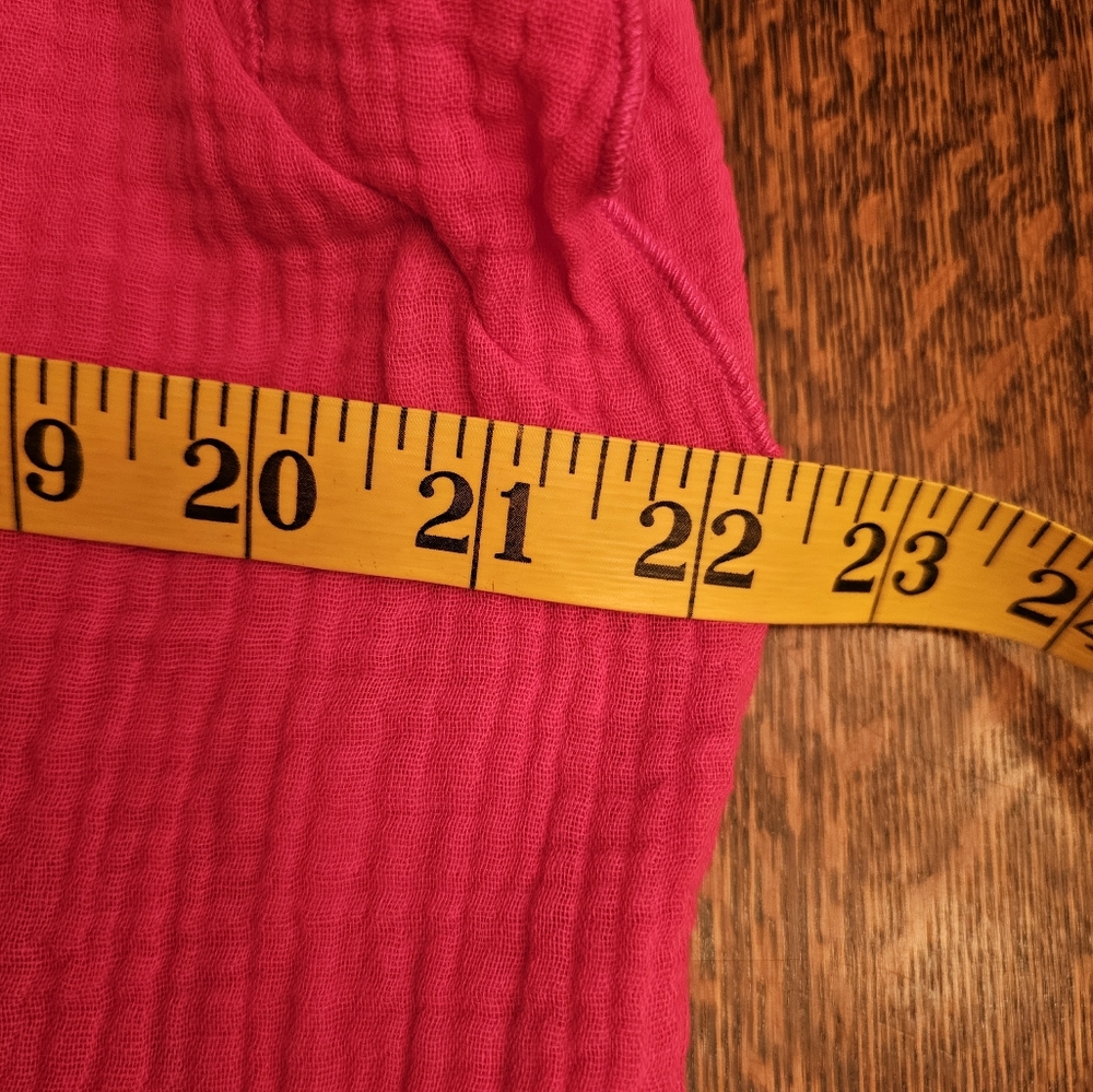 BiBi Pink Ruffle Sleeve Gauze Top - Picture 9 of 11